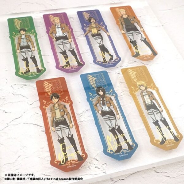 [F-toys confect] Attack on Titan Clear Bookmark (Random)