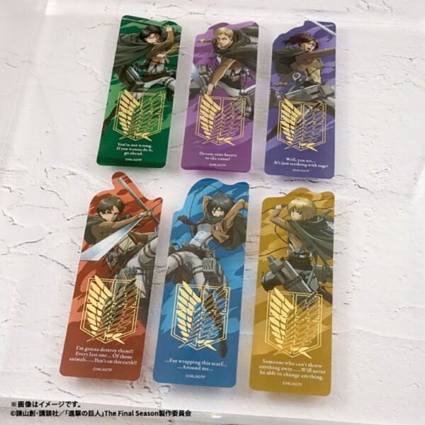 [F-toys confect] Attack on Titan Clear Bookmark (Random)